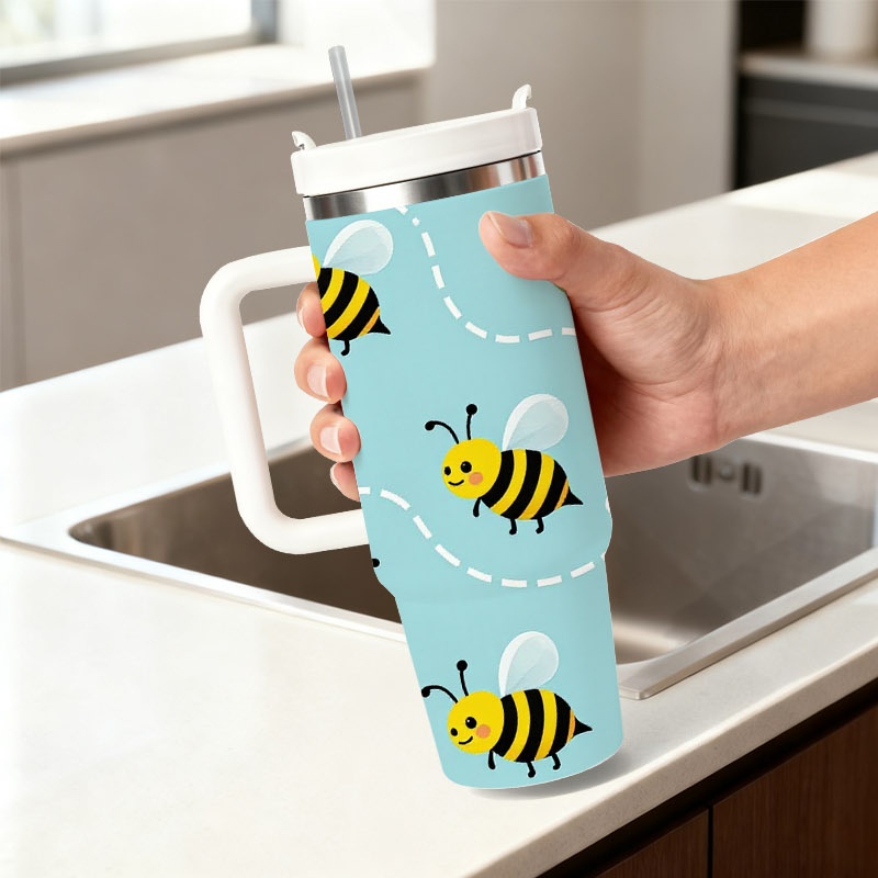 Sublimation Mug White - Tumbler Stainless Steel 40Oz dengan Motif
