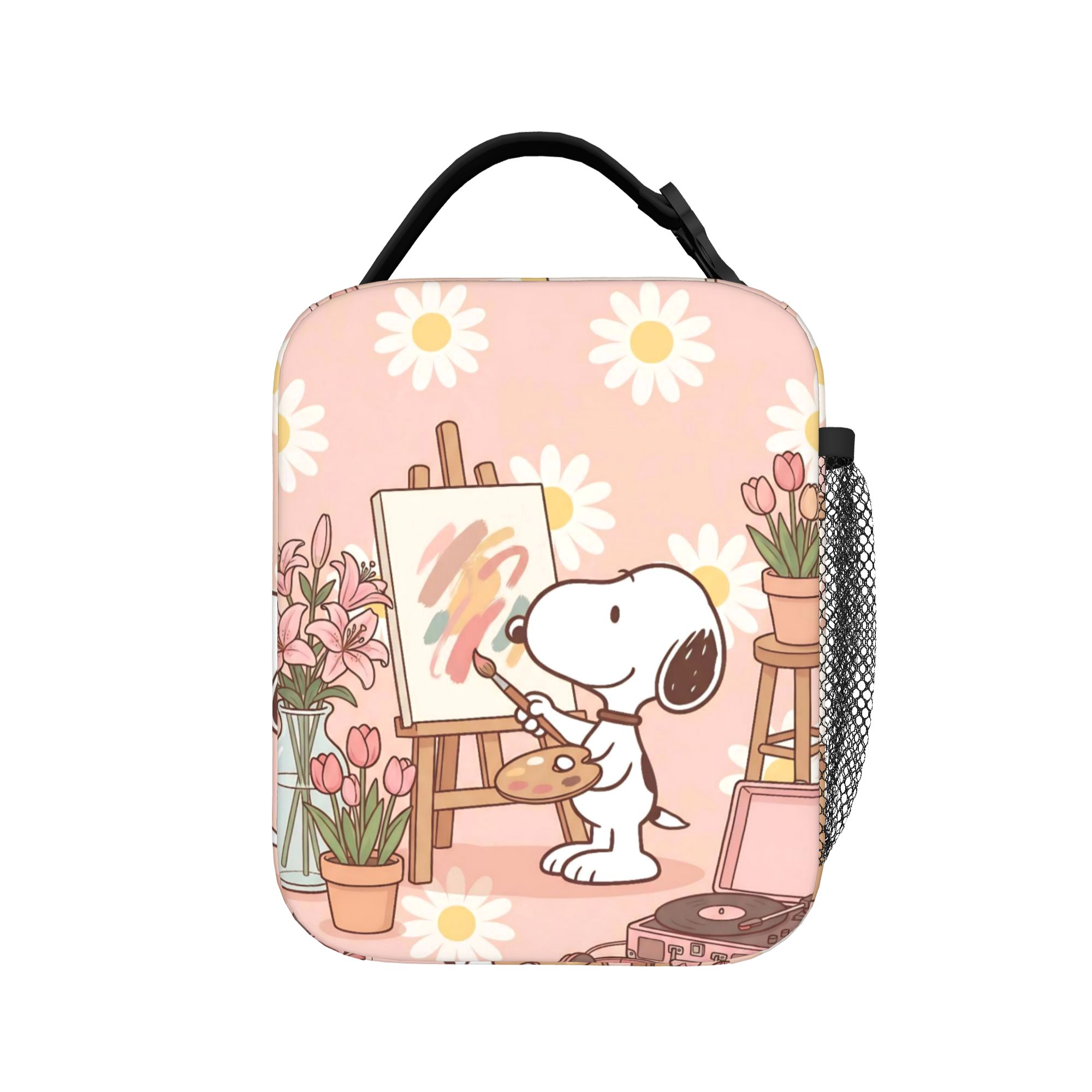 Tote Bag Sublimation - Tas Makan Siang Terisolasi S-Snoopys Lucu,