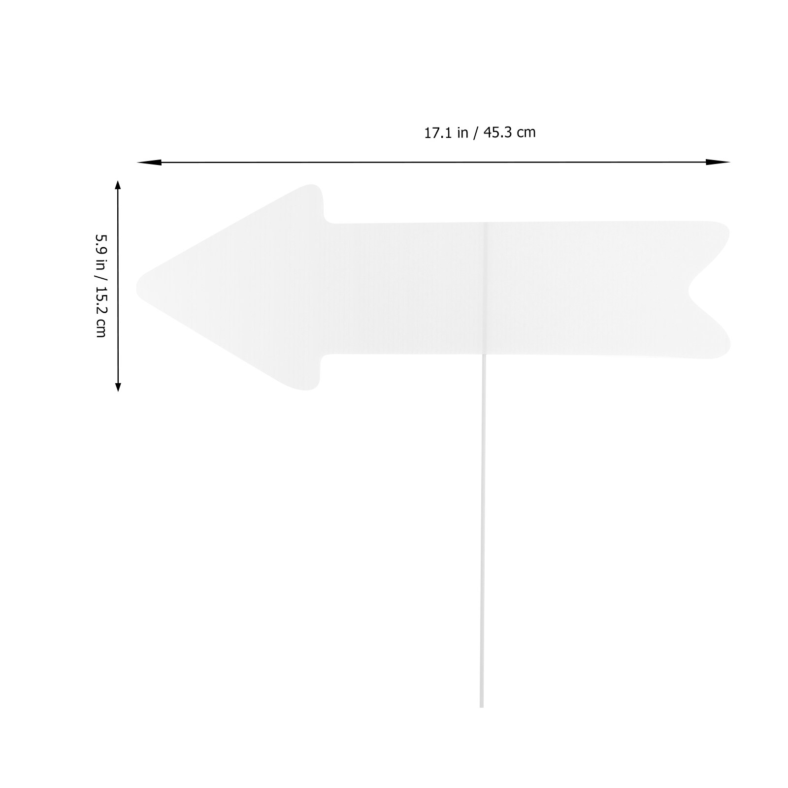 5Pcs Papan Tanda Plastik Koson - Yard Sign Blank ulasan dan harga