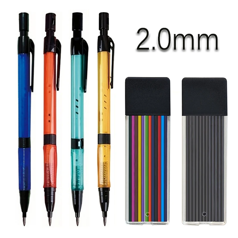 4 warna 2.0mm Pensil mekanis d - Staedtler Pencil Lumocolor ulasan dan harga