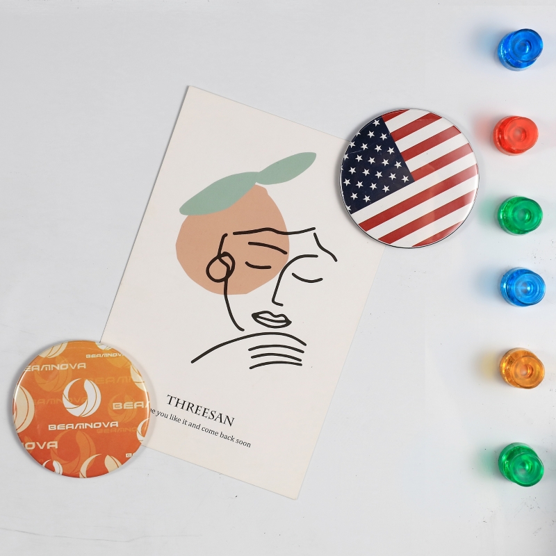 Bagian Tombol Magnet Kulkas Le - Button Badge Blank ulasan dan harga