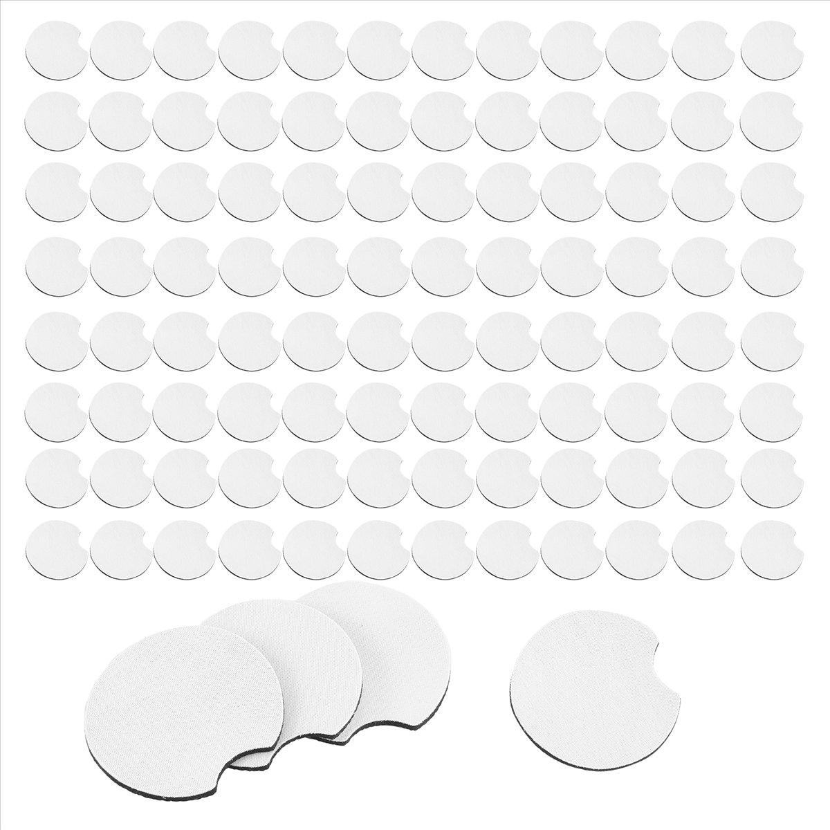 AA83 100 Pcs Coasters Mobil Ko - Coaster Sublimation Blank ulasan dan harga