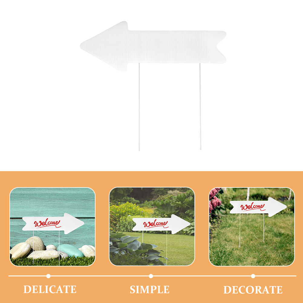 2 Buah Papan Petunjuk Arah Kos - Yard Sign Blank ulasan dan harga
