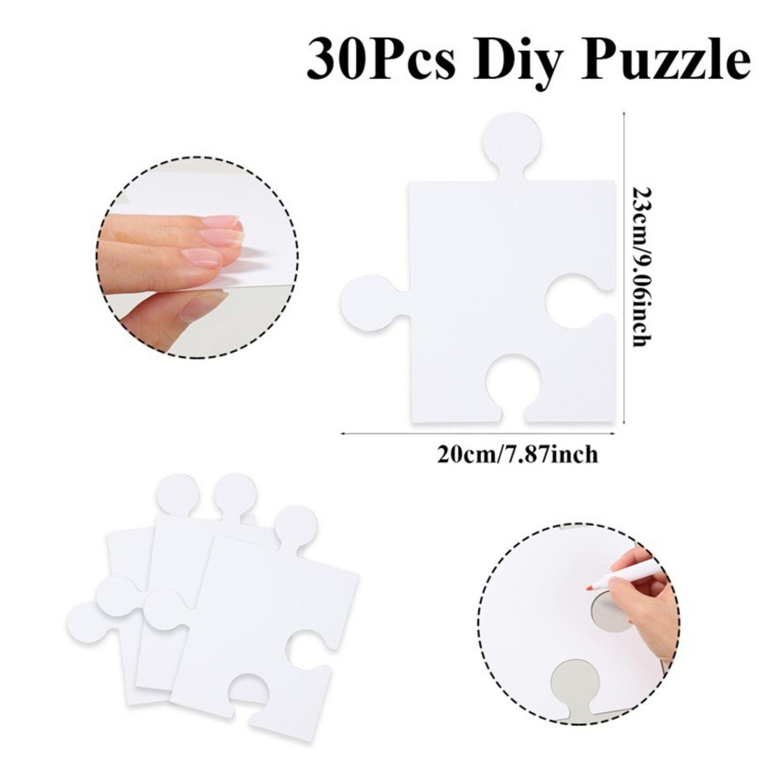 Kartu Puzzle DIY Potongan Kart - Puzzle Blank White ulasan dan harga