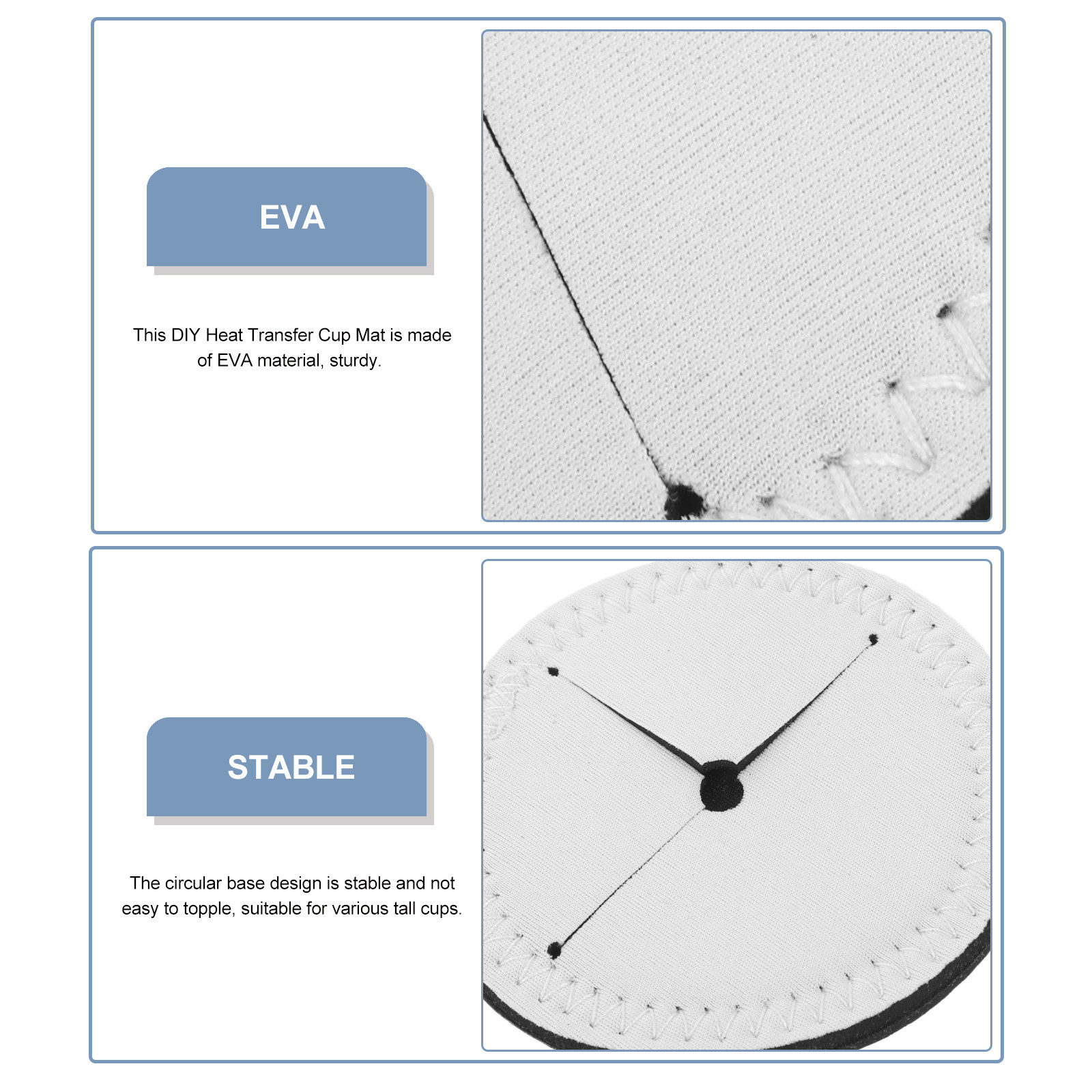 4Pcs Alas Gelas Bulat Kosong u - Coaster Sublimation Blank ulasan dan harga